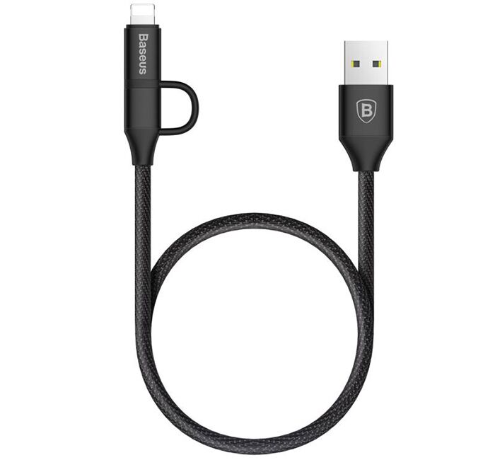 Baseus Yiven 2-1 Cable Micro/Type-C 1m