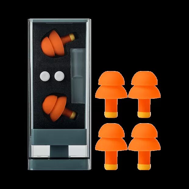Xiaomi Jordan Judy Earplugs Dual Frequency Noise Reduction (Orange) - 2