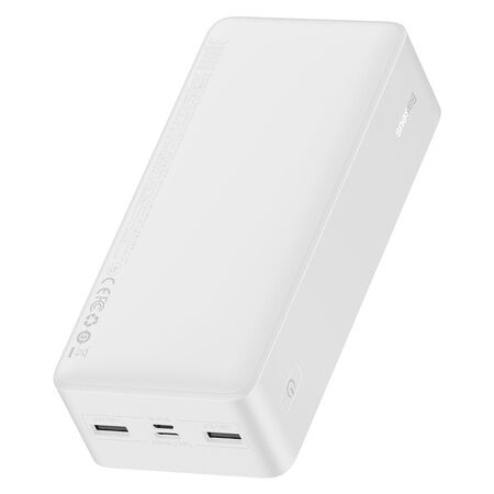Портативный аккумулятор BASEUS Bipow Digital Display 15W, 3A, 30000 мАч, (White) - 4