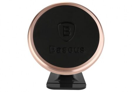 Автомобильный держатель BASEUS 360-degree Rotation, магнитный, розовое золото, на клею - 6