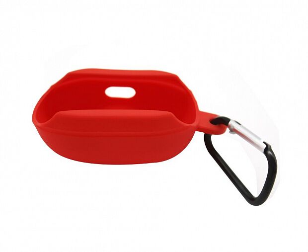 Силиконовый чехол для наушников с карабином Redmi Airdots (Red/Красный) - 1