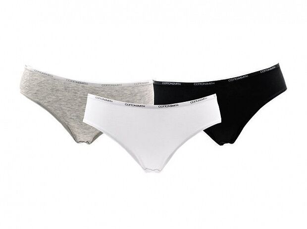 Женские трусы Cottonsmith Mini Window Dry Underwear 3 шт. Размер L (Gray/White/Black) 