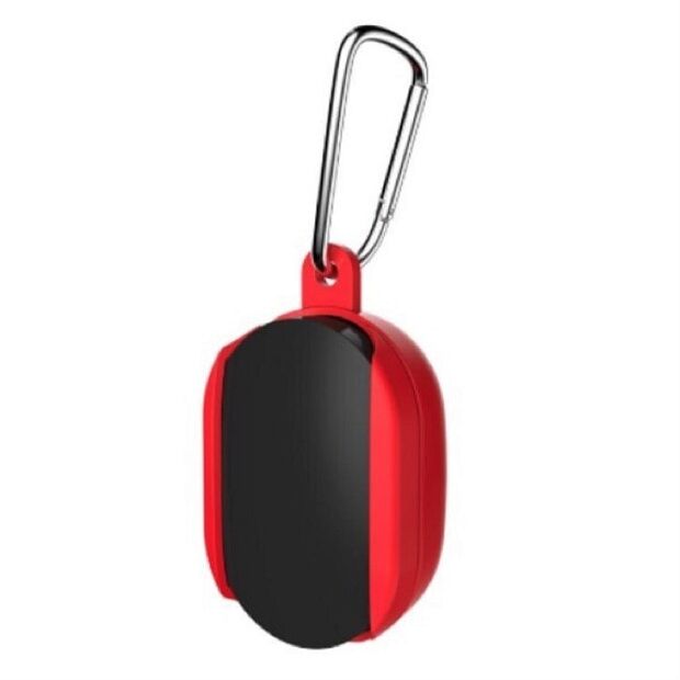 Силиконовый чехол для наушников с карабином Redmi Airdots (Red/Красный) - 5