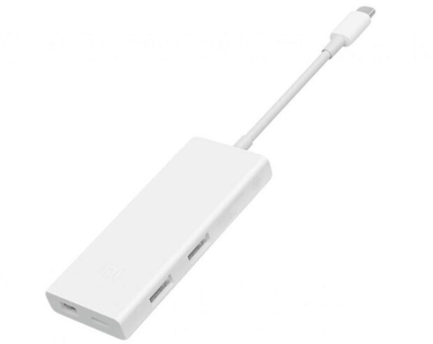 Адаптер Mijia Type-C to USB-A And USB-C And Mini Display Port Converter (White/Белый) - 4