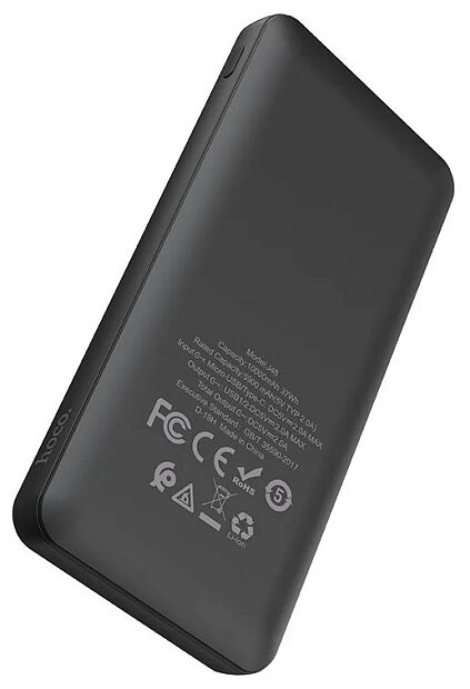 Внешний аккумулятор повербанк Hoco J48 Nimble 10000mAh (Black) - 5