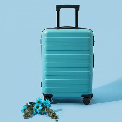  Чемодан 90 Points Rhine Flower Suitcase 20 (Blue/Голубой)