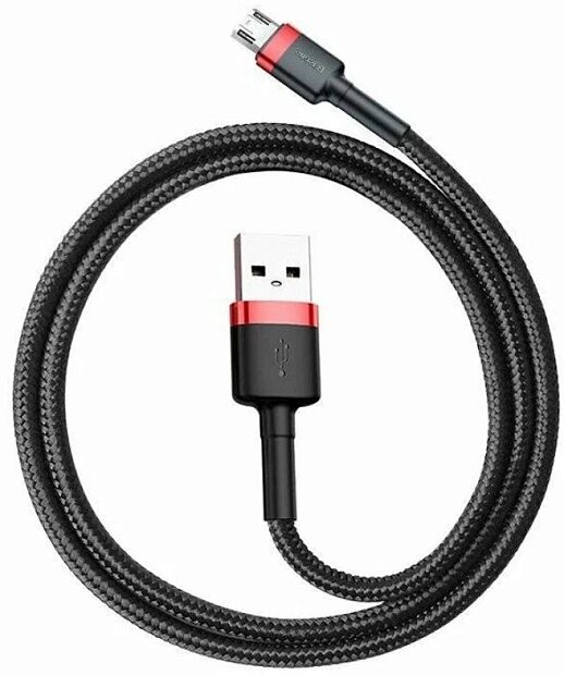 Кабель Baseus Cafule Cable USB For Micro 1.5A 2m CAMKLF-C91 (Black/Черный) - 2