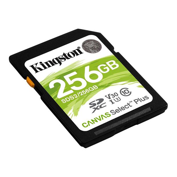 Карта памяти SDXC Kingston Canvas Select Plus, 256 Гб, UHS-I Class U3 V30 (SDS2/256GB) RU - 3