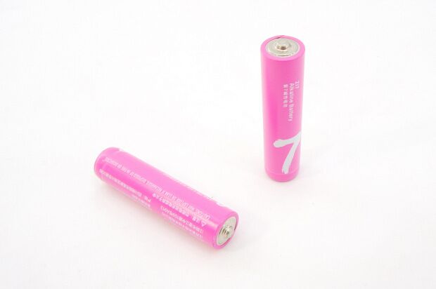 Батарейки алкалиновые ZMI Rainbow Zi7 типа AAA (уп. 4 шт) (Pink) - 4