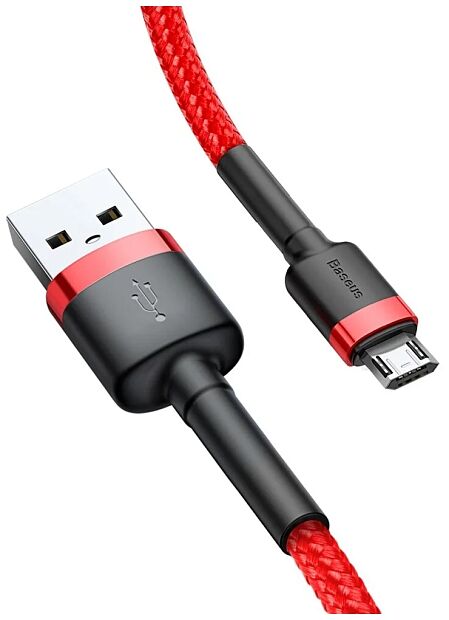 Кабель Baseus Cafule Cable USB For Micro 1.5A 2m CAMKLF-C09 (Red/Красный) - 3