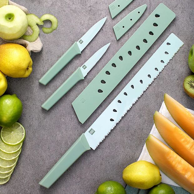 Набор ножей для овощей и фруктов HuoHou 3 предмета (HU0135) - 3