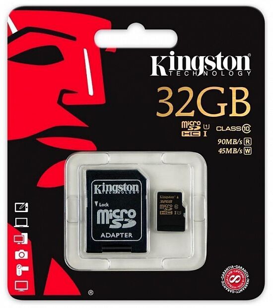 Kingston microSDHC 32GB Class 10 