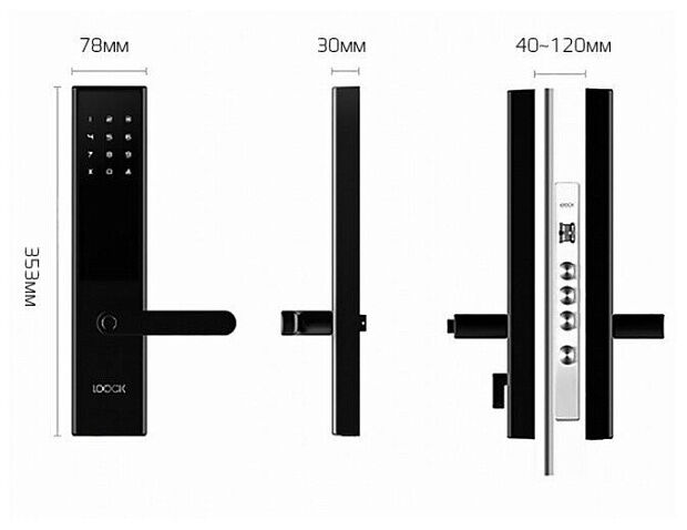 Умный дверной замок Xiaomi Luke Classic 2X Pro TFPL001 (Black) - 5