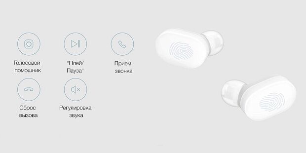 Беспроводные наушники Xiaomi Mi AirDots Youth Edition (White/Белый) - 8