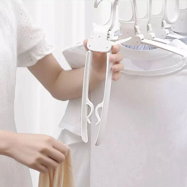 Складная вешалка QUANGE Full-Size Magic Folding Hanger (White) - 7