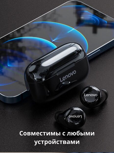 Беспроводные наушники Lenovo LP11 Live Pods TWS (Black) - 5