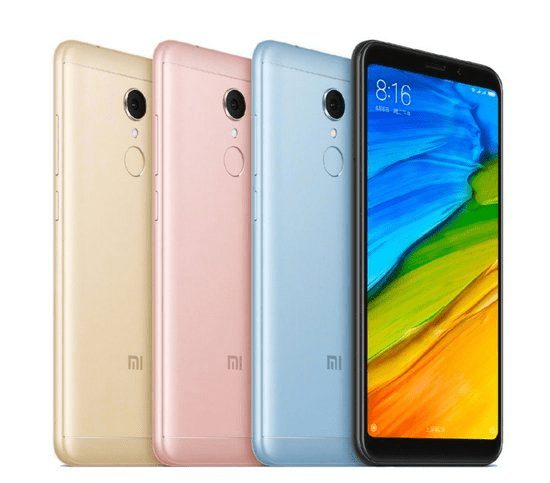 Варианты расцветок смартфона Xiaomi Redmi 5