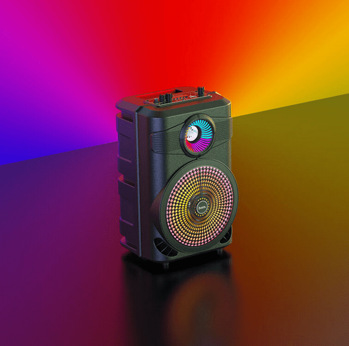 Светодиодная подсветка музыкальной колонки Hoco BS46 Mature Outdoor BT Speaker