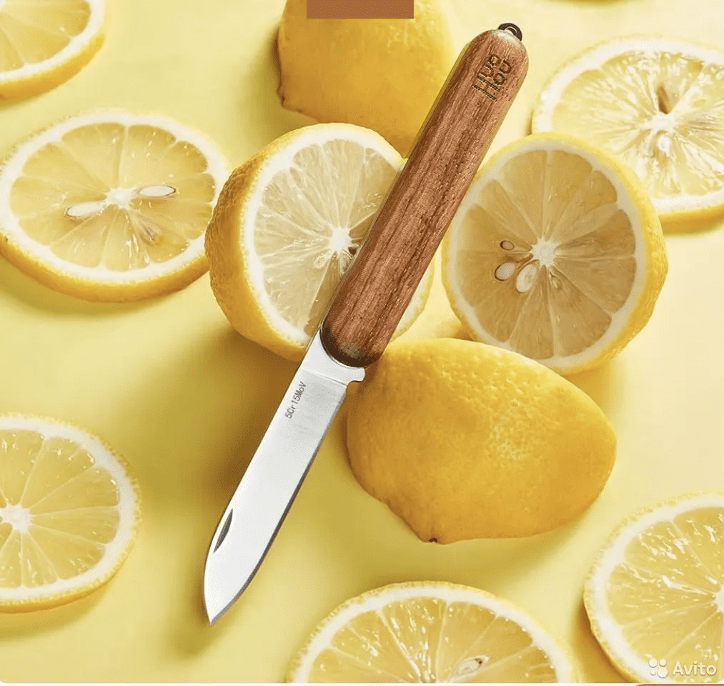 Дизайн ножа для фруктов Huo hou HU0101 Zebra Wood 